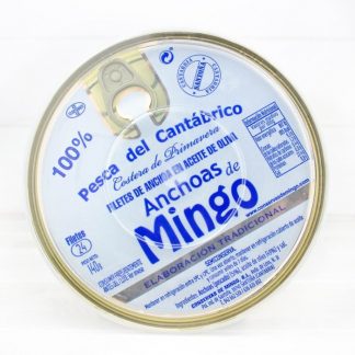 Mingo - Anchoas del Cantábrico - Pandereta 24 filetes - 140g