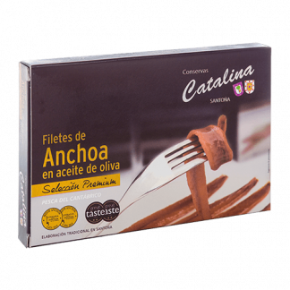 Anchoas Catalina, 110gr, 10-12 filetes, Pesca del Cantábrico, Selección Premium