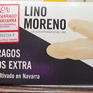 Espárragos blancos Extra, Lino Moreno, 9-12 frutos Extra grueso, 780gr